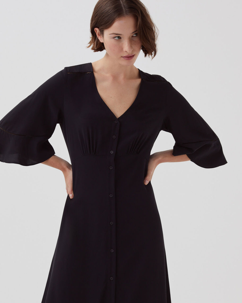Robe longue fluide LUDIVINE - H091 BLACK BEAUTY - 2