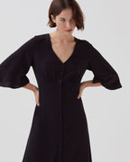 Robe longue fluide LUDIVINE - H091 BLACK BEAUTY - 2