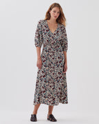 Robe longue fluide LUDIVINE - J751 LEAF BURGUNDY - 1