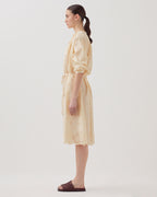 Robe midi broderie anglaise en coton - I307 ECRU - 2