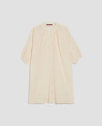 Robe ample courte en coton froissé - J300 NATURAL - 2
