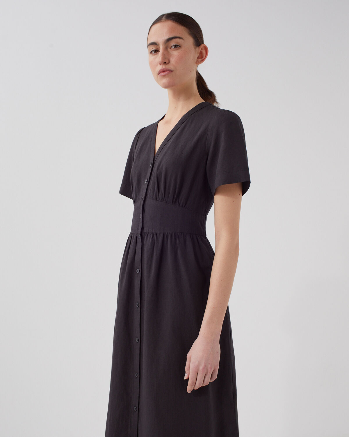 Robe midi - U090 BLACK - 2