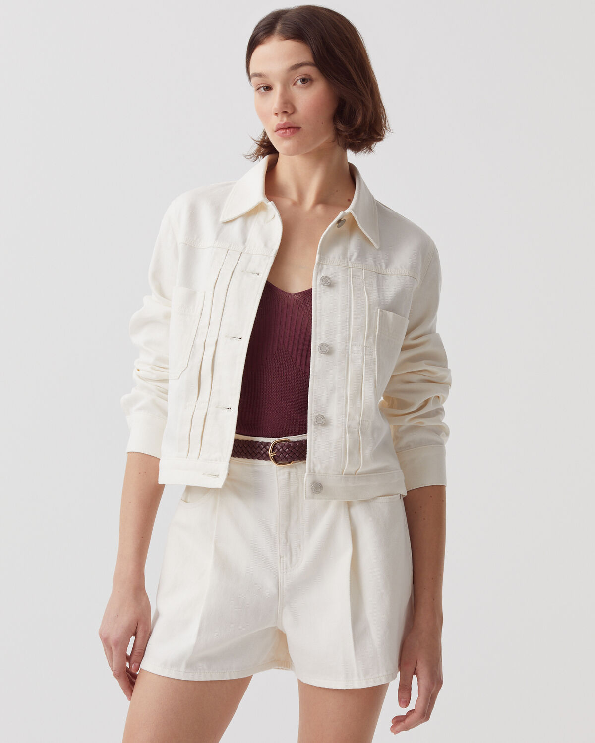Veste workwear courte - H003 WHITE - 1