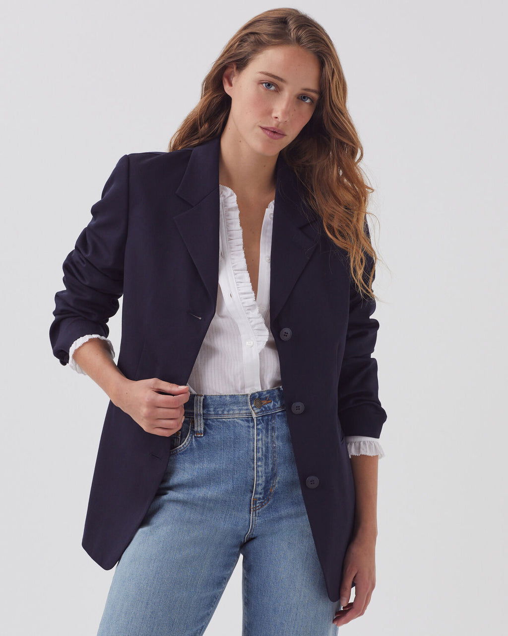 Veste de costume en laine - H695 NIGHT SKY - 1