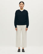 Pull col V en coton - H091 BLACK BEAUTY - 2