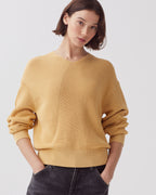 Pull col V en coton - J420 MOONSTONE - 1
