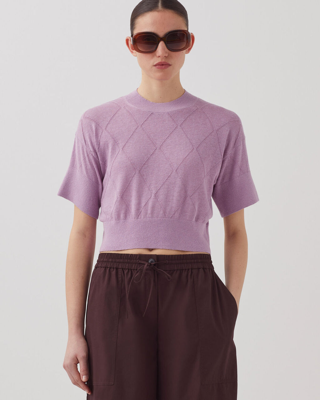 Pull court à manches courtes - J720 LAVENDER HERB - 1