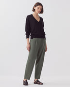 Pull col V à manches longues - H091 BLACK BEAUTY - 2