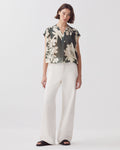 Pantalon droit BLANDINE - H003 WHITE - 1