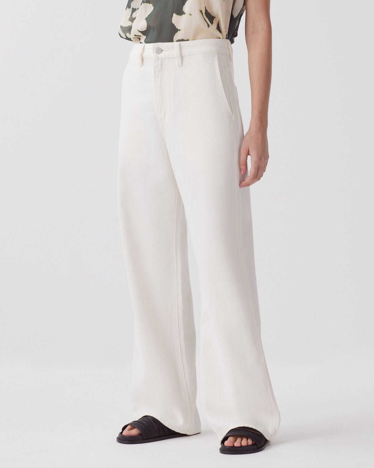 Pantalon droit BLANDINE - H003 WHITE - 2
