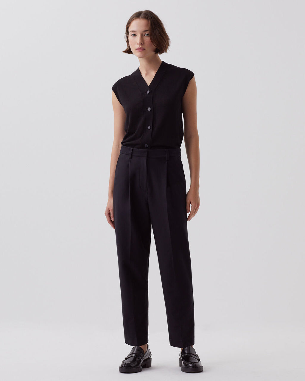 Pantalon carrot CAMILLE - H091 BLACK BEAUTY - 1