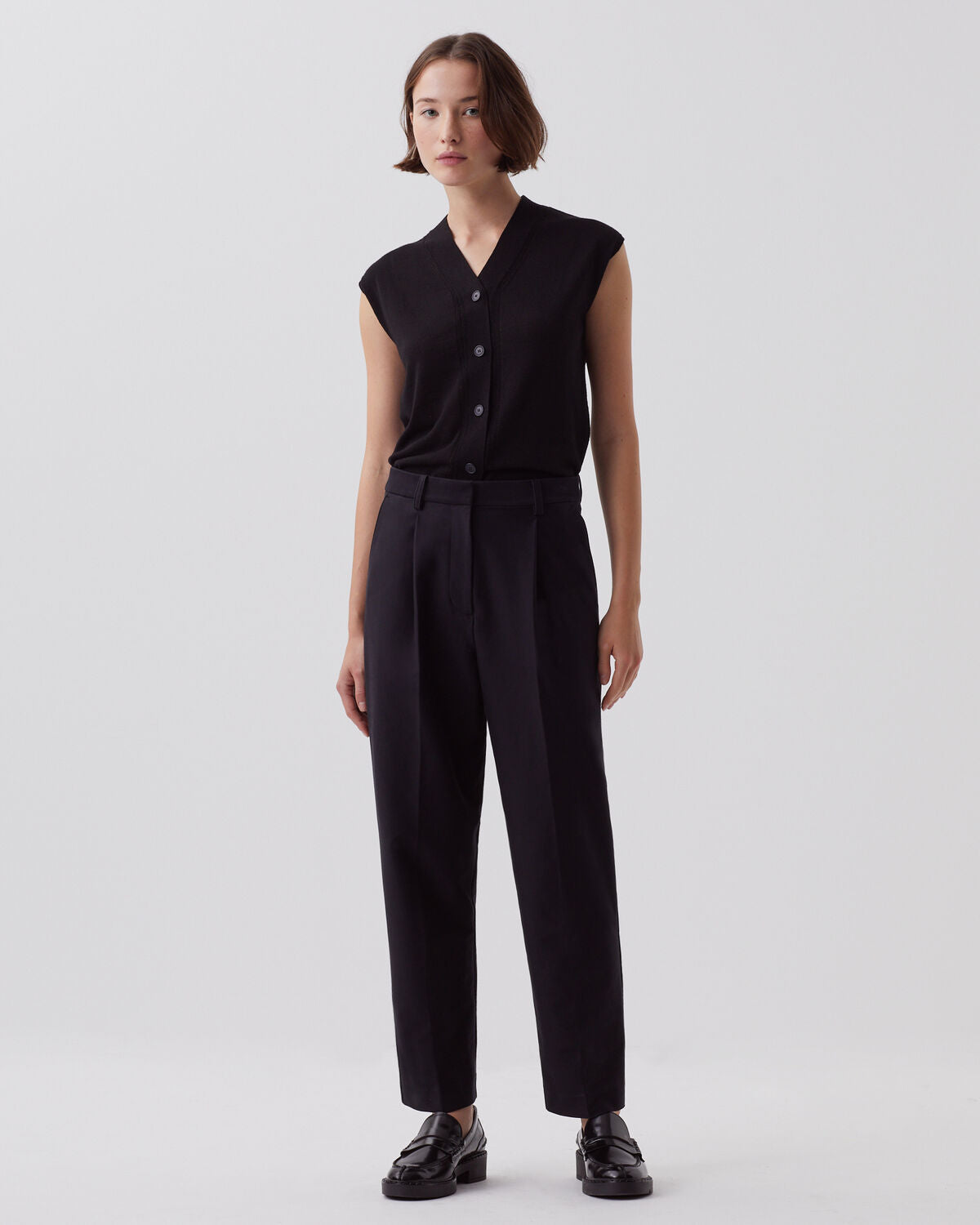Pantalon carrot CAMILLE - H091 BLACK BEAUTY - 1