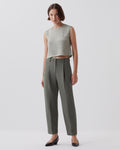 Pantalon carrot CAMILLE - J560 BASIL DARK GREEN - 1