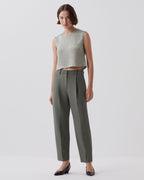 Pantalon carrot CAMILLE - J560 BASIL DARK GREEN - 1