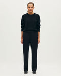 Pantalon droit ajusté en laine COLETTE - H091 BLACK BEAUTY - 1