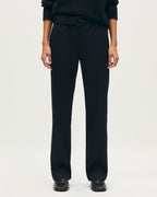 Pantalon droit ajusté en laine COLETTE - H091 BLACK BEAUTY - 2