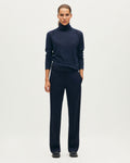 Pantalon droit ajusté en laine COLETTE - H695 NIGHT SKY - 1