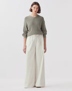 Pantalon ample YVONNE - J010 WHITE ONYX - 1