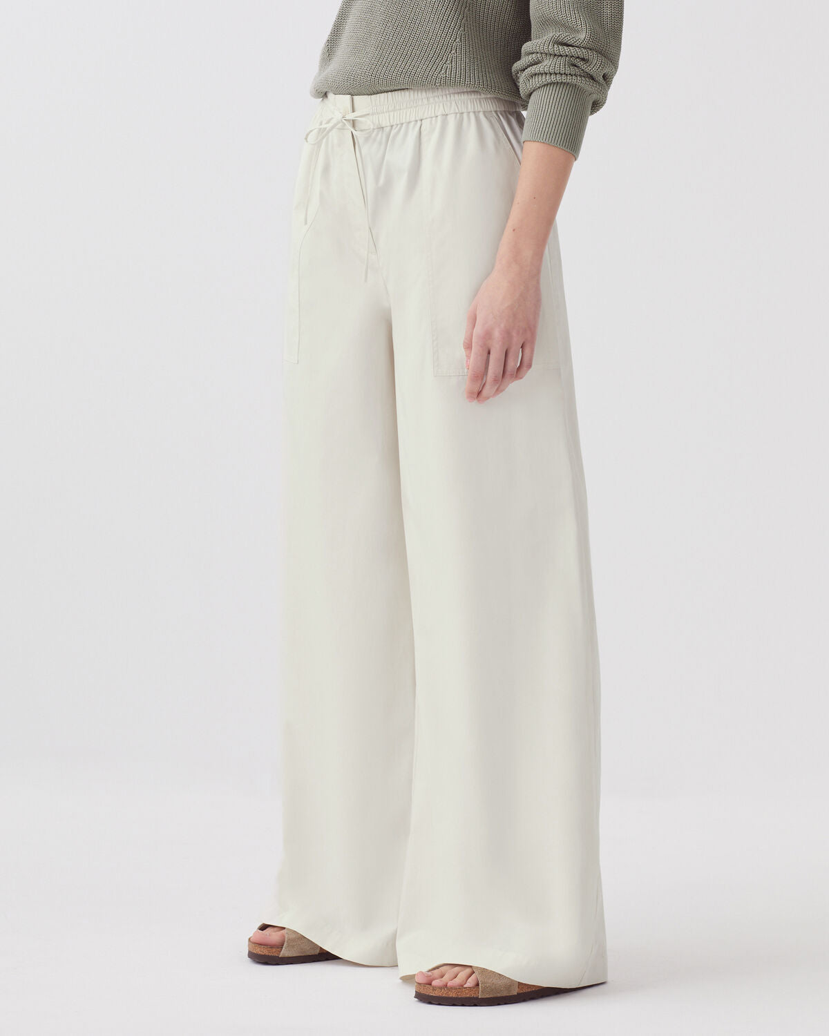 Pantalon ample YVONNE - J010 WHITE ONYX - 2