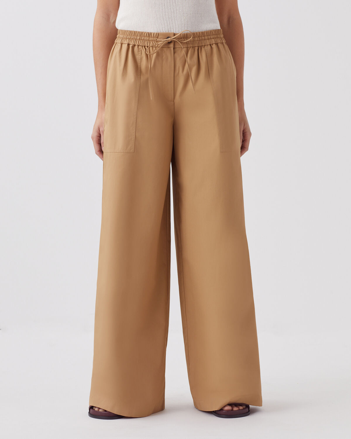 Pantalon ample YVONNE - J330 CARTOUCHE BEIGE - 2