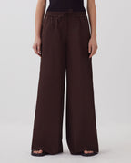 Pantalon ample YVONNE - J790 CHOCOLATE PLUM - 2