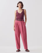 Pantalon à plis - J130 BAROQUE ROSE - 1