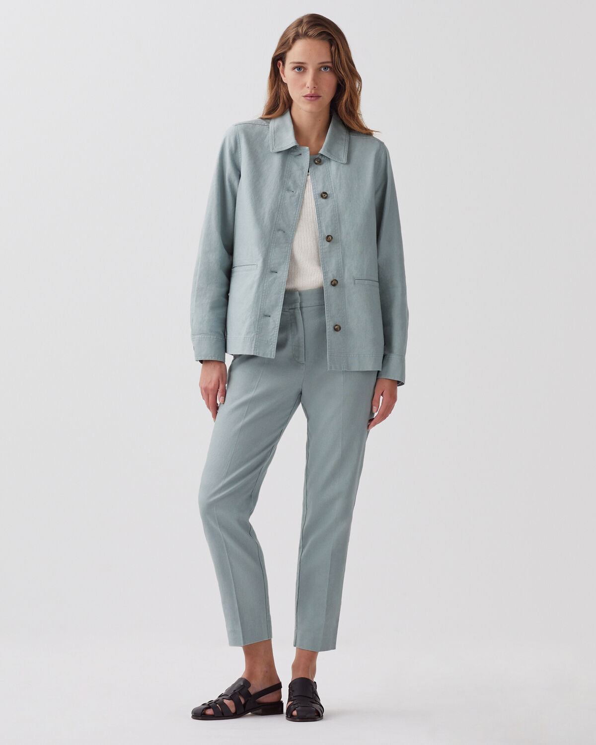 Pantalon cigarette MARGUERITE - J620 SLATE BLUE - 2