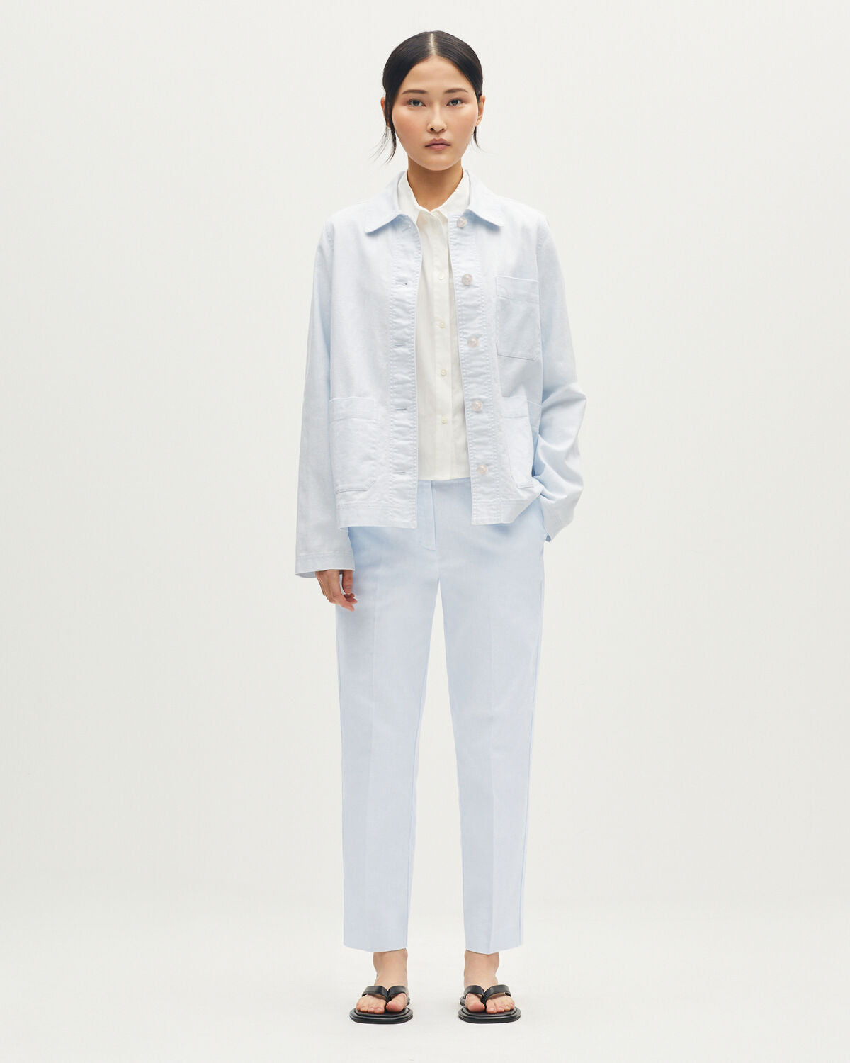 Pantalon cigarette MARGUERITE - L610 LIGHT BLUE WATER - 2
