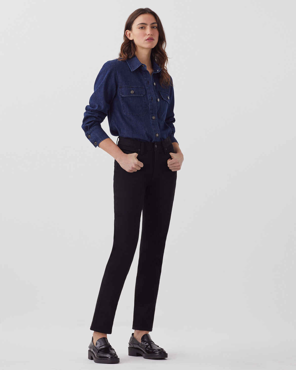 Jean slim LILI - I090 BLACK (denim) - 1