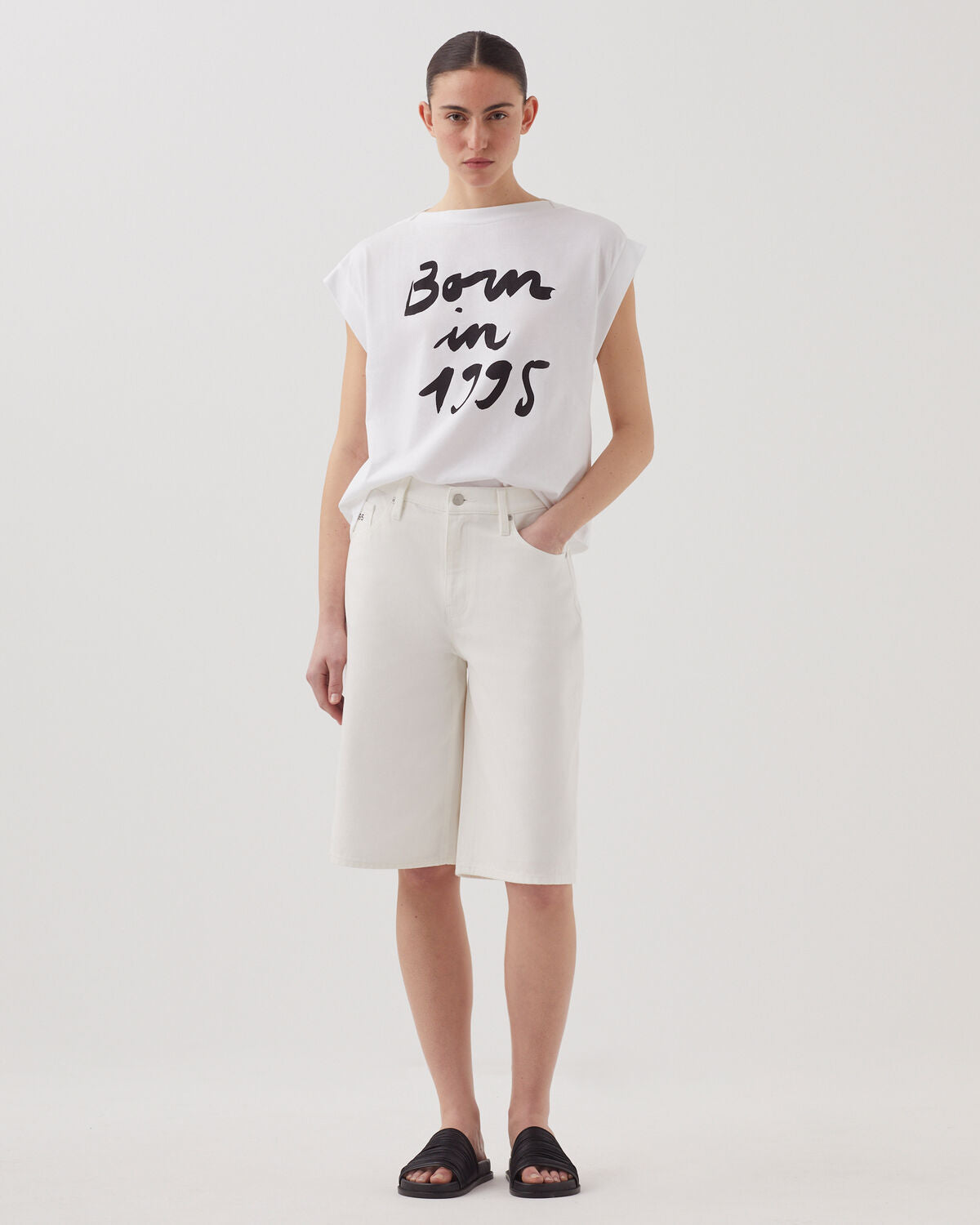 Jort en coton - H003 WHITE - 1