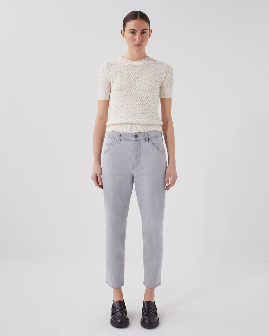 Jean slouchy RITA - I042 ASPHALTE GRAY - 1
