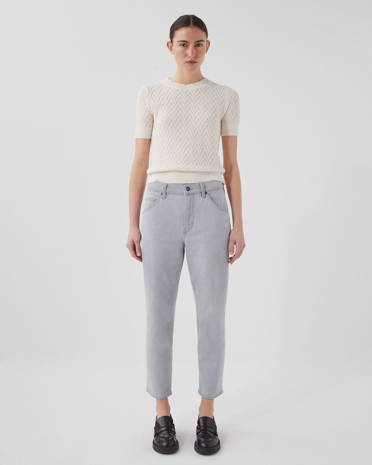 Jean slouchy RITA - I042 ASPHALTE GRAY - 1