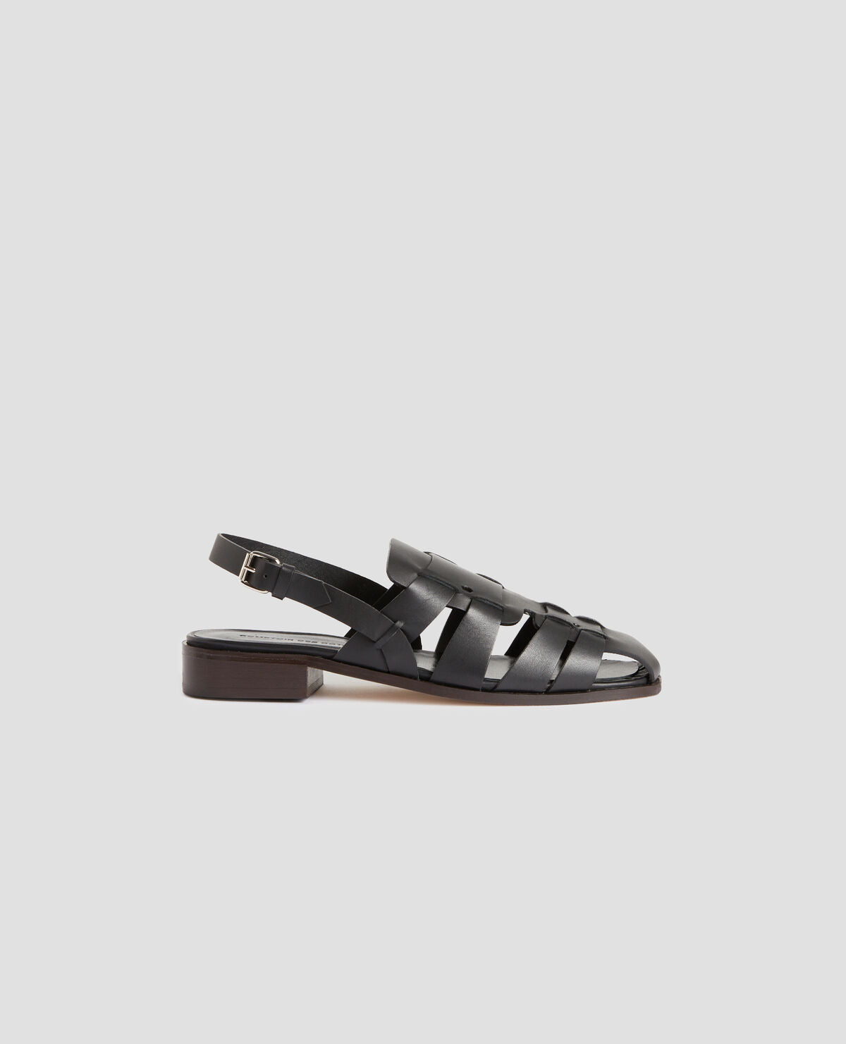 Sandales pêcheur en cuir - H091 BLACK BEAUTY - 2