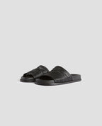 Sandales plates en cuir - H091 BLACK BEAUTY - 1