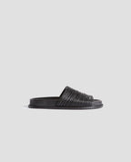 Sandales plates en cuir - H091 BLACK BEAUTY - 2