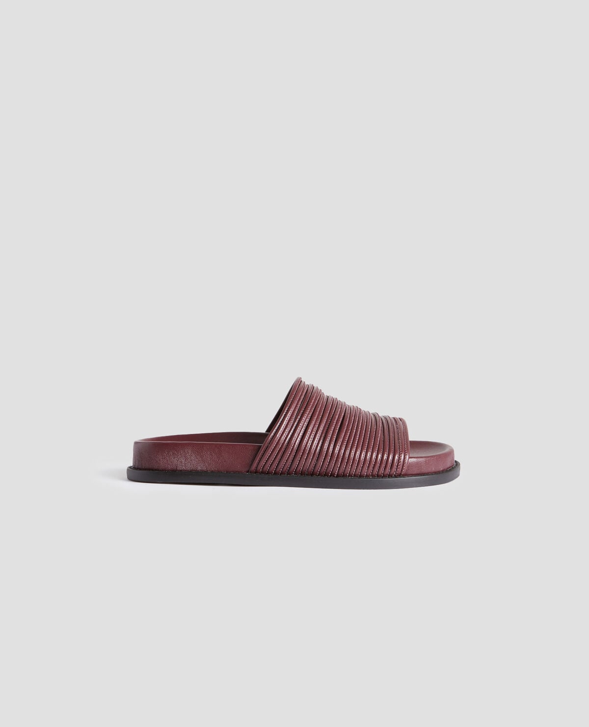 Sandales plates en cuir - J380 DECADENT CHOCOLATE - 2