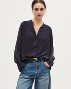 Chemise fluide à manches longues - H695 NIGHT SKY - 1