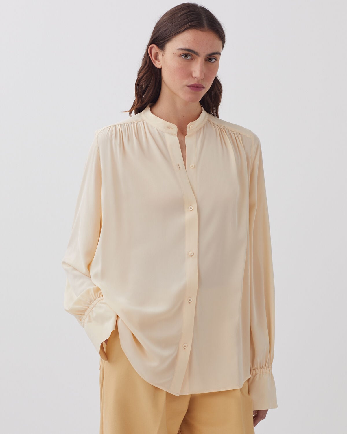 Chemise fluide à manches longues - J300 NATURAL - 2