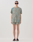 Chemise fluide à imprimé zébré - J014 BIG ZEBRA ECRU - 2
