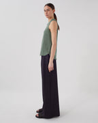 Débardeur en lin MARCELLE - U570 OLIVE - 2