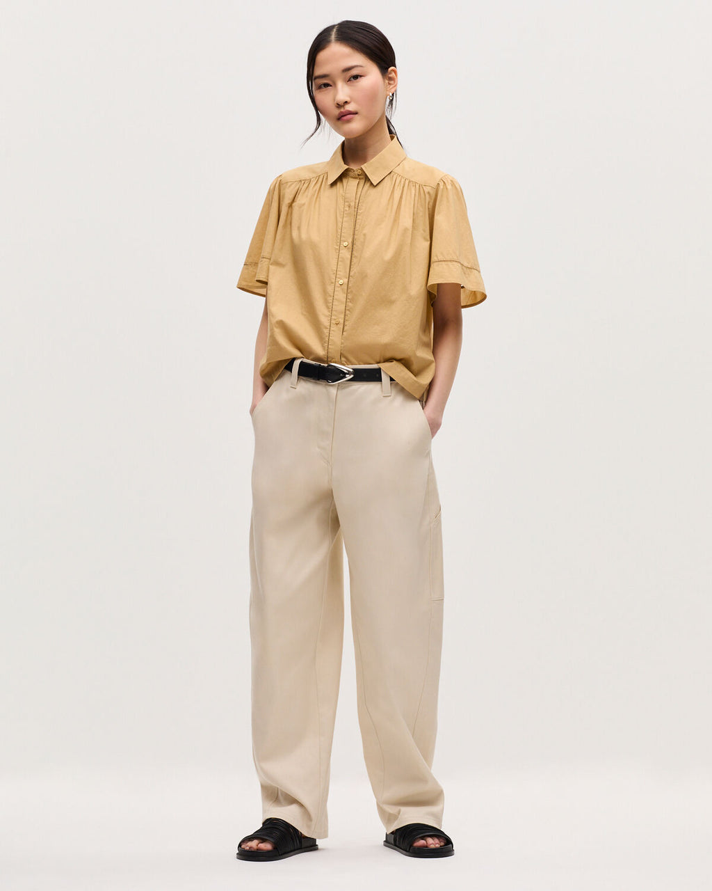Chemise en voile de coton - K320 PRAIRIE SAND - 2