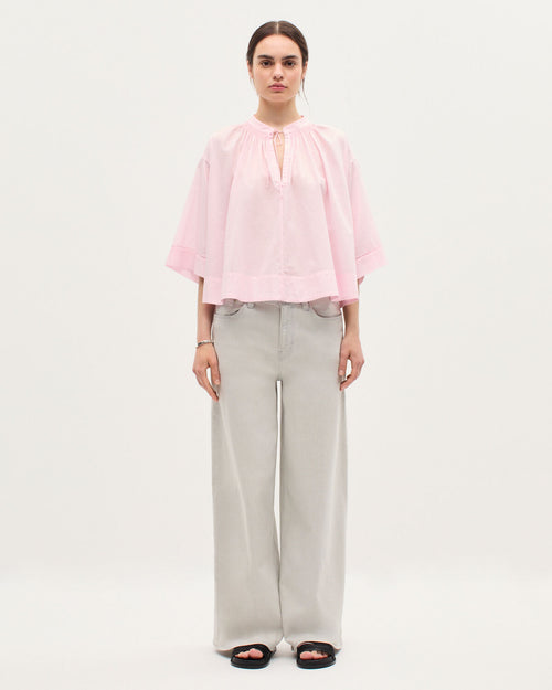 Blouse en voile de coton - K100 BLOOM PINK - 2