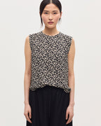 Top sans manches fluide - K010 LEO ECRU - 1