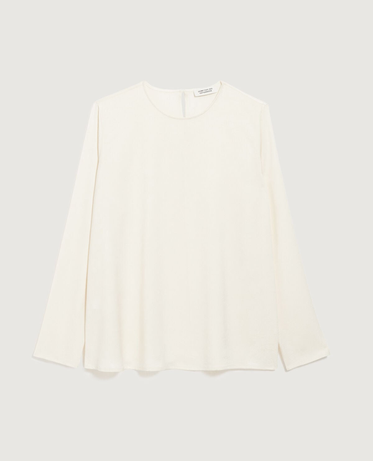 Blouse satinée - K300 ECRU BEIGE - 2