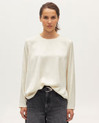 Blouse satinée - K300 ECRU BEIGE - 1
