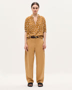 Blouse fluide manches courtes - K480 DAISY CAMEL - 2