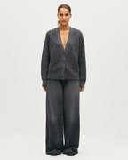 Cardigan col V - K070 MEL GRAY - 2