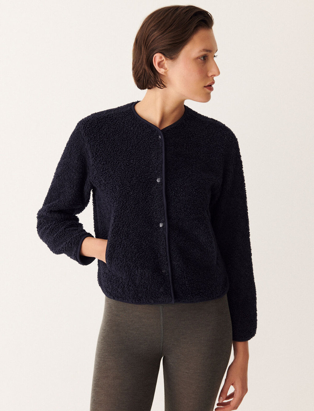 Veste cardigan POLAIRE - Navy - 2