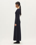 Robe longue en laine mérinos - H695 NIGHT SKY - 2