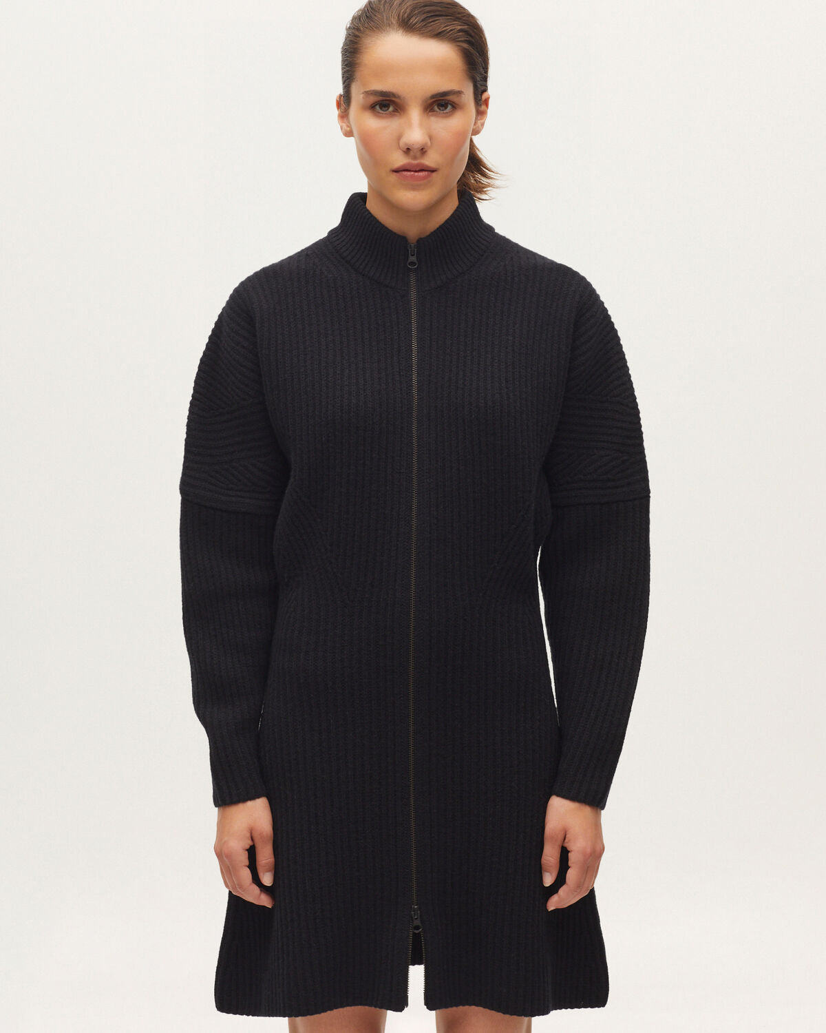 Robe courte en laine - H091 BLACK BEAUTY - 2